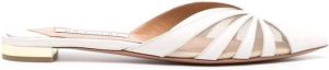 Aquazzura The Spy pointed-toe mules White