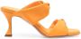 Aquazzura Twist 85mm leather sandals Orange - Thumbnail 1