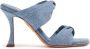 Aquazzura Twist 95mm denim sandals Blue - Thumbnail 1