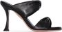Aquazzura Twist 95mm leather sandals Black - Thumbnail 1