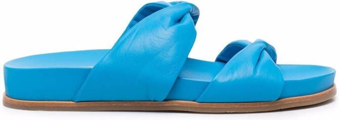 Aquazzura twisted double-strap sandals Blue