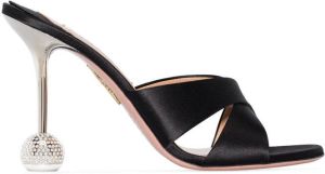 Aquazzura Yes Darling 95mm mules Black