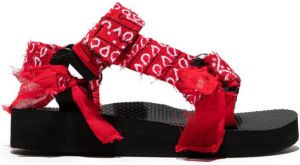 Arizona Love Kids Trekky bandana-print sandals Red