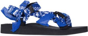 Arizona Love Trekky bandana-print sandals Blue