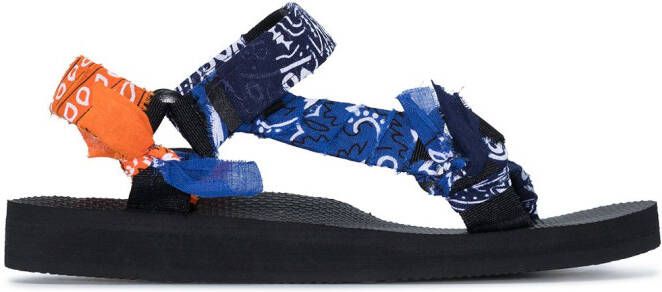 Arizona Love Trekky bandana-print sandals Blue