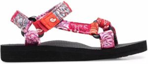 Arizona Love Trekky bandana-print sandals Red