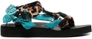 Arizona Love Trekky leopard-print sandals Brown