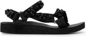 Arizona Love Trekky pearl-embellished sandals Black