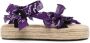 Arizona Love Trekky bandana-print raffia sandals Purple - Thumbnail 1