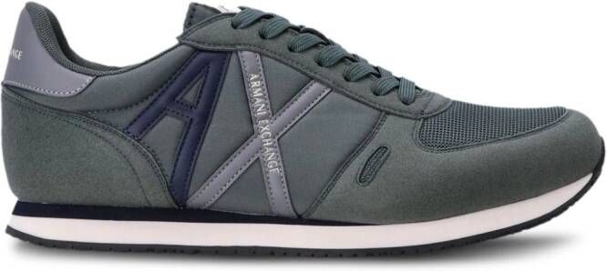 Armani Exchange AX panelled sneakers Green