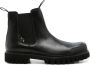 Armani Exchange calf-leather ankle boots Black - Thumbnail 1