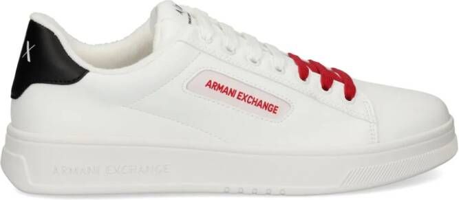 Armani Exchange double-coloured laces sneakers White
