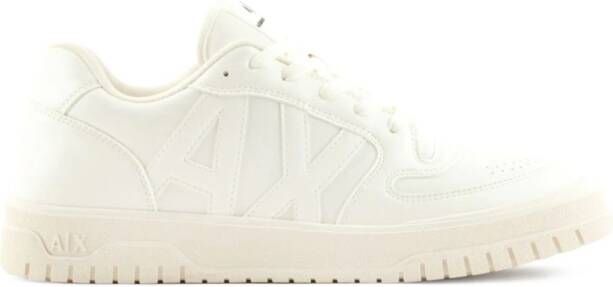 Armani Exchange embossed-logo low-top sneakers White