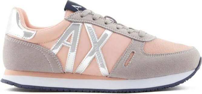 Armani Exchange embossed-logo panelled sneakers Multicolour