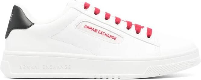 Armani Exchange embroidered-logo sneakers White