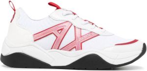 Armani Exchange lace up sneakers White