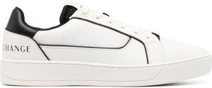 Armani Exchange logo jacquard low-top sneakers White