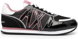 Armani Exchange logo-patch lace-up sneakers Multicolour