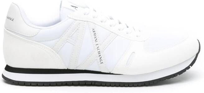 Armani Exchange logo-patch low-top sneakers White