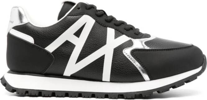 Armani Exchange logo-print low-top sneakers Black