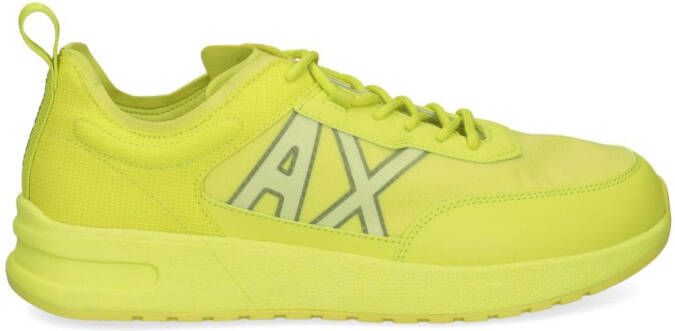 Armani Exchange logo-print panelled sneakers Yellow