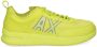 Armani Exchange logo-print panelled sneakers Yellow - Thumbnail 1