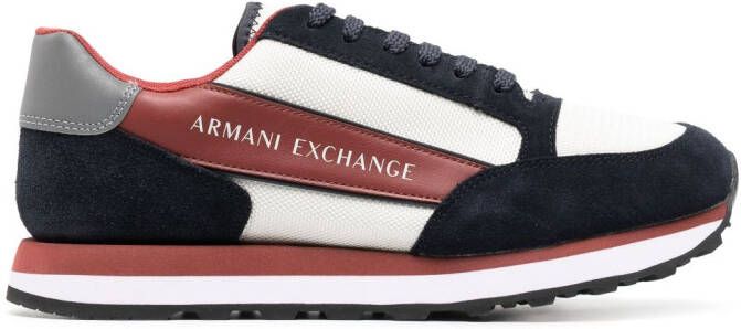 Armani Exchange panelled low-top sneakers White