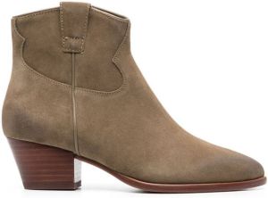 Ash 55mm suede ankle boots Brown