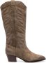 Ash 60mm embroidered suede boots Neutrals - Thumbnail 1