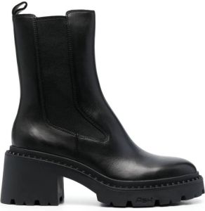 Ash 60mm leather chunky boots Black