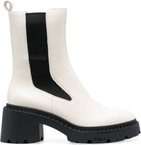 Ash 60mm leather chunky boots White