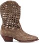Ash 60mm woven-style boots Brown - Thumbnail 1