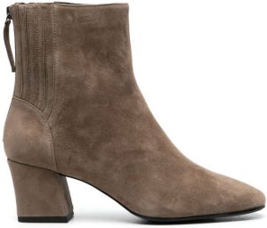 Ash 70mm heeled suede boots Brown
