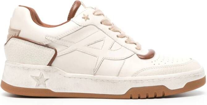 Ash Blake panelled leather sneakers White