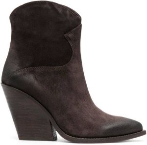 Ash Boy 95mm leather ankle boots Brown