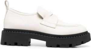Ash chunky slip-on loafers White