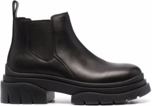 Ash chunky sole ankle boots Black