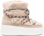 Ash chunky suede lace-up boots Neutrals - Thumbnail 1