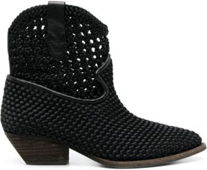 Ash Django woven boots Black