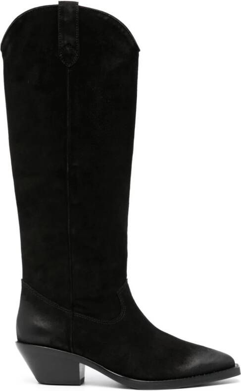Ash Dolly 55mm leather boots Black
