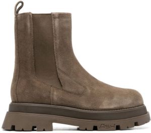 Ash Elite 05 Combo chunky chelsea boots Brown