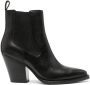 Ash Emi 85mm leather boots Black - Thumbnail 1