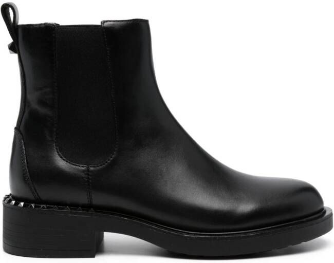Ash Fancy 60mm Rockstud-detail leather boots Black