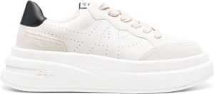 Ash flatform perforated-logo sneakers White