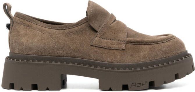Ash Genial 45mm suede loafers Brown