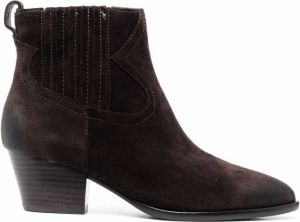 Ash Harper leather ankle boots Brown