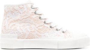 Ash high-top lace trainers White