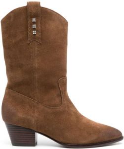 Ash Hooper cowboy-style ankle boots Brown