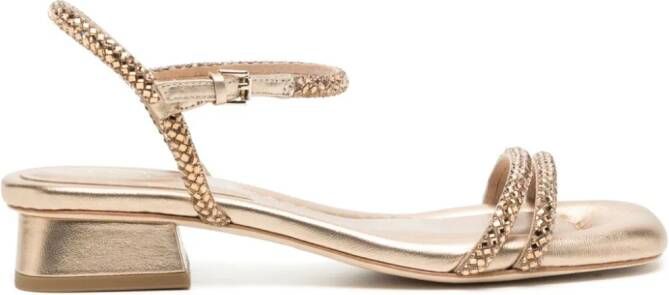 Ash Icaro crystal-embellishment sandals Gold