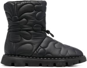Ash Jewel quilted snow boots Black